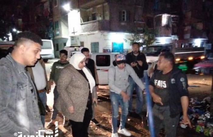 حتى الساعات الأولى من الصباح.. "هندسة غرب" تتابع الانتهاء من إصلاح كسر مياه شارع الرشيد رضا