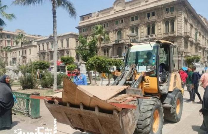 محافظ الإسكندرية يوجه برفع كفاءة الخدمات.. وحي الجمرك يتابع "سوق اليوم الواحد" وخطة الرصف