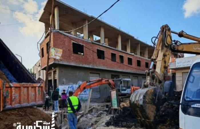 توسعات جديدة لشبكات الصرف الصحي بالمنتزه ثان.. تنفيذ مد خدمة بمتفرعات محطة 8 بعزبة حوض 10