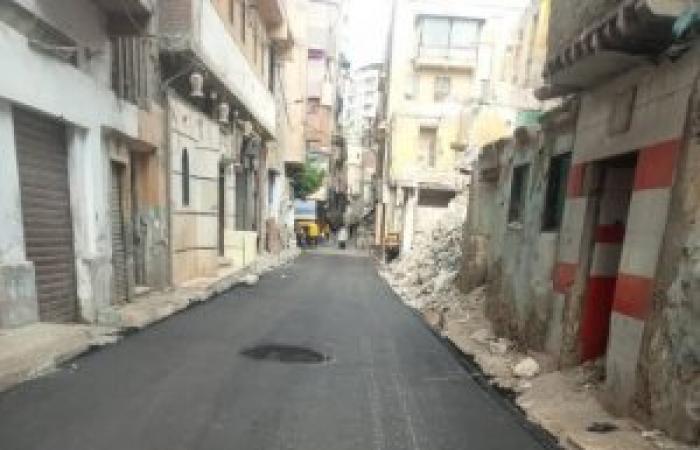 حي غرب لمتابعة اعمال تنفيذ الخطة الاستثماريه للرصف للعام المالي ٢٠٢٥ / ٢٠٢٦ ووضع الطبقة السطحيه من الاسفلت