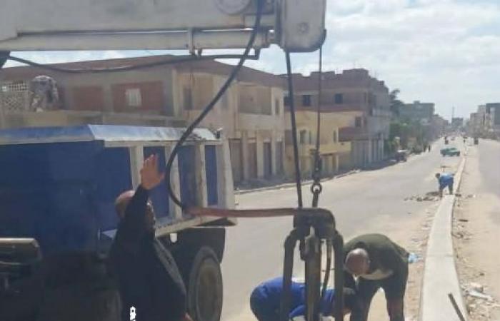 متابعة مستمرة لأعمال صيانة المرافق بحى العجمى لضمان جودة الخدمات المقدمة للمواطنين
