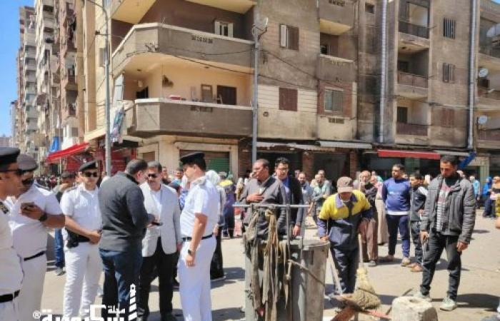 حي المنتزه أول يواصل حملات رفع وإزالة الإشغالات والتعديات والقضاء على مظاهر العشوائية بشارع القاهره ومتفرعاته