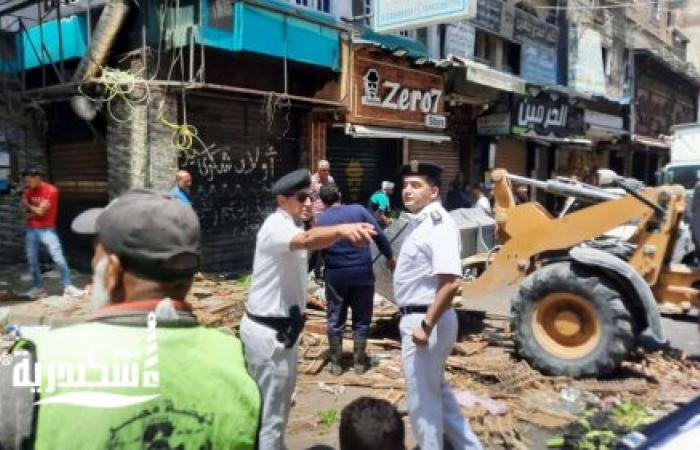 حي وسط...حملة موسعة لإعادة الانضباط بشارع الزهور وسوق شيديا وعدد من شوارع  تسفر عن رفع 600 حالة إشغال