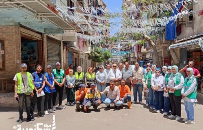جمعية خليك إيجابي و«نهضة مصر» تنفذان حملة توعوية بشارع 45 لتعزيز الوعي البيئي ودعم منظومة الجمع المنزلي