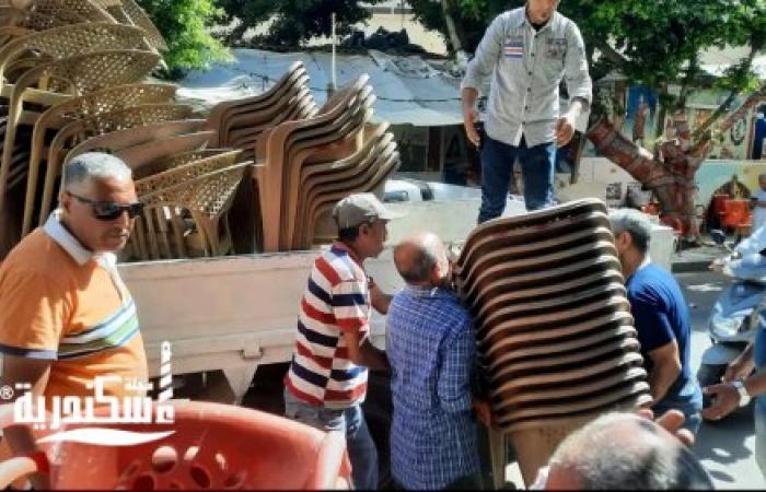 رفع 315 حالة إشغال وهالك في حملة مكبرة لإعادة الانضباط لشوارع حي وسط الإسكندرية