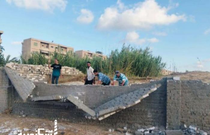 إزالة أسوار وحجرات مخالفة.. حي العامرية أول يشن حملة مكبرة لردع مخالفي البناء
