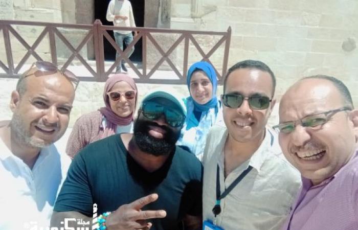 قلعة قايتباي تستقبل البلوجر الأمريكي الشهير "إيريك هادسون"
