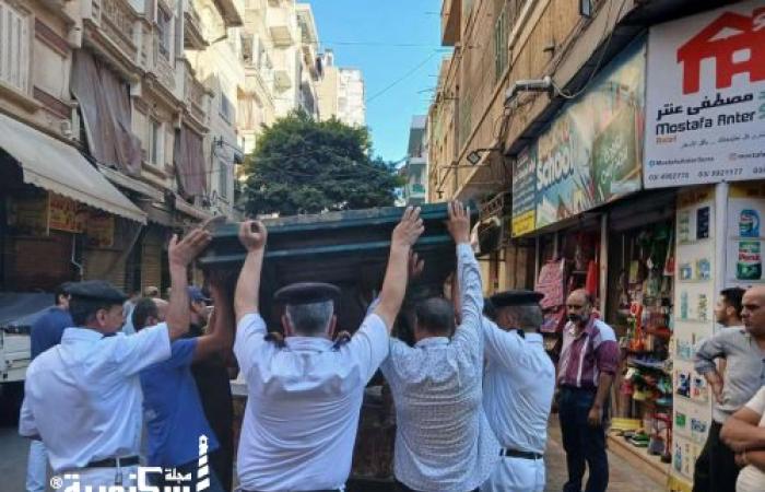 إزالة 230 حالة إشغال في حملة مكبرة لإعادة الانضباط لشوارع "وسط الإسكندرية"