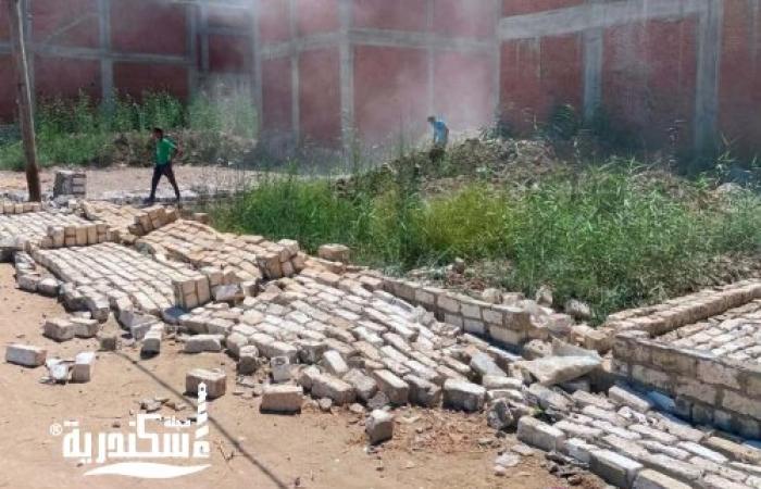حملة مكبرة بـ "منتزه أول الإسكندرية" تدك 4 حالات بناء مخالف بالظهير الريفي
