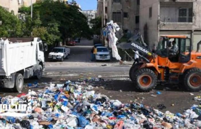 حصيلة حملة الإسكندرية بالمنتزه: رفع 121 طن تراكمات والقضاء على كبرى بؤر الفرز بأرض الجنينة