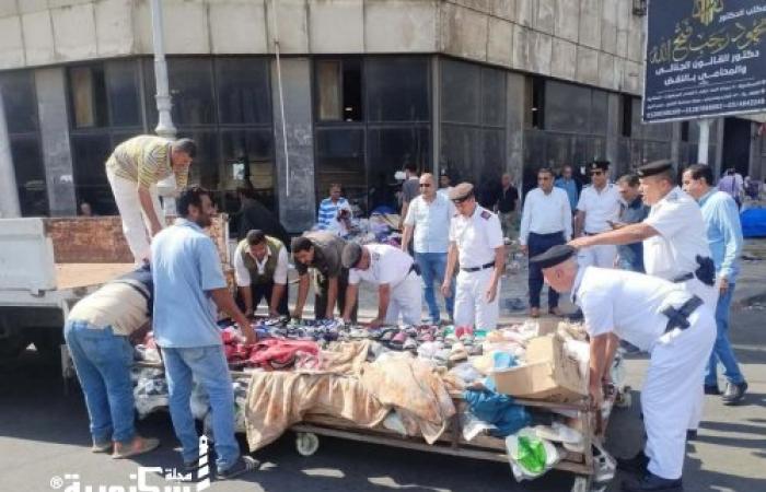 حملات مكبرة لحي الجمرك بالإسكندرية لإزالة 242 حالة إشغال في الميادين الكبرى