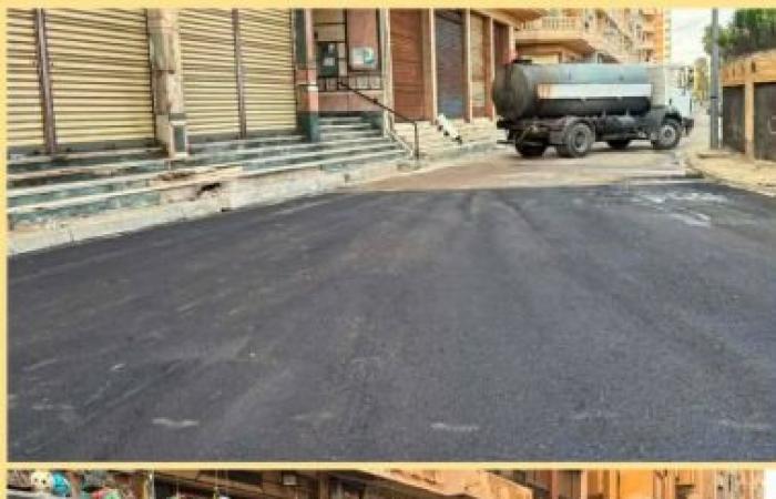 محافظة الإسكندرية تواصل جهود تطوير ورصف الطرق بجميع الأحياء لتحسين السيولة المرورية