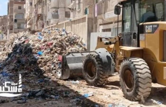 666 طناً حصيلة أعمال رفع المخلفات بحرم المترو في الإسكندرية منذ بداية أغسطس