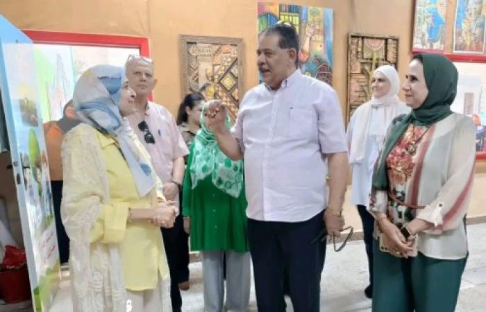 الاستاذ شريف فتحى يشهد المعرض الختامى لمركز تنمية القدرات واكتشاف المبدعين في الاسكندرية