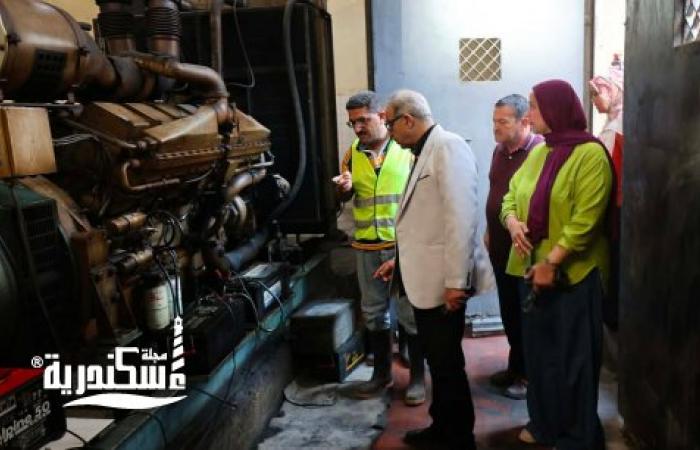 جاهزية على مدار الساعة .. رئيس صرف الإسكندرية يتفقد محطة رفع (6) ويؤكد أهمية المتابعة والصيانة