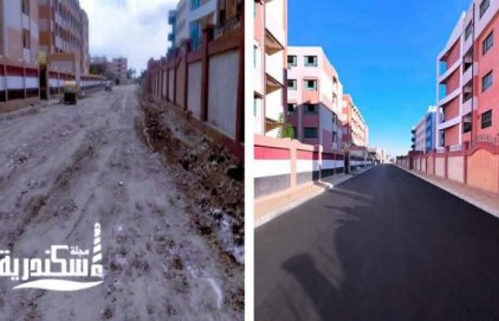 إسكندرية تواصل تطوير المحاور المرورية: إنهاء أعمال إعادة الشيء لأصله بشارع الجراج بمنتزه أول