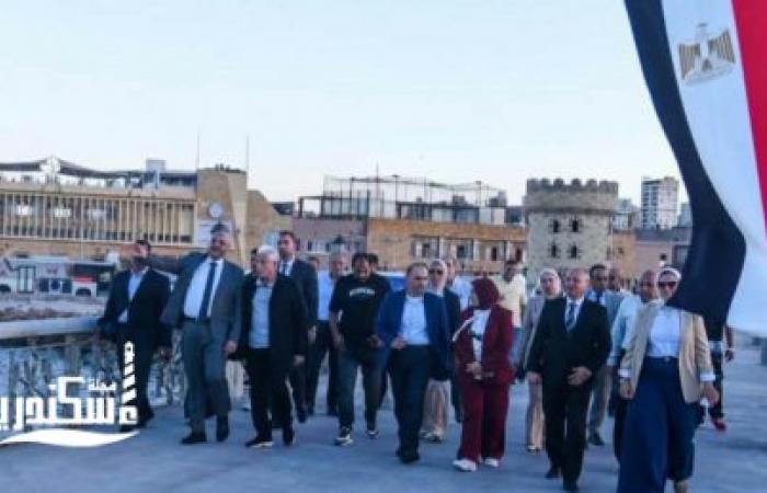 لتعزيز الوعي الوطني: خالد فودة ومحافظ الإسكندرية يستقبلان وفد شباب الجمهورية بجولة سياحية في العروس