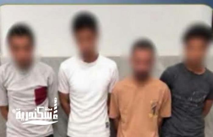 سقوط 4 بلطجية بتهمة ترويج المخدرات في المنتزه بالإسكندرية