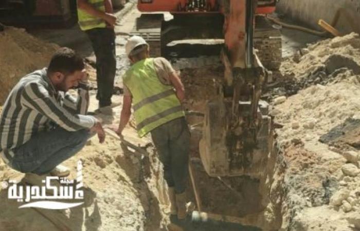 شركة الصرف الصحي بالإسكندرية تُواصل أعمال إحلال وتجديد شبكة "شارع الهدى" بالبيطاش