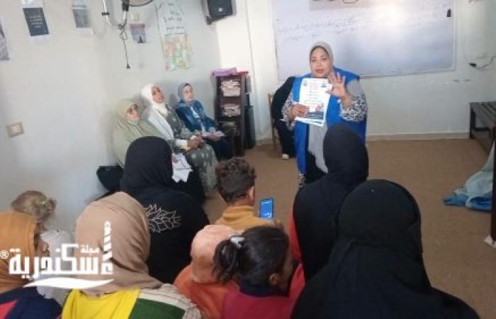 رئيس حي ثان المنتزة و مركز معلومات التنمية المحلية بالمحافظة اقامة قافلة شاملة بجمعية مكة المكرمة بعزبة حوض 10