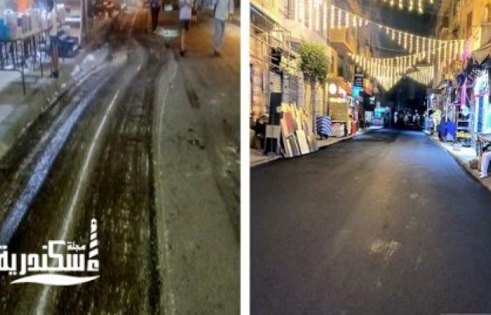محافظة الإسكندرية تواصل خطة رصف الطرق.. وانطلاق أعمال تطوير وتوسعة "شارع بوالينو" بحي وسط