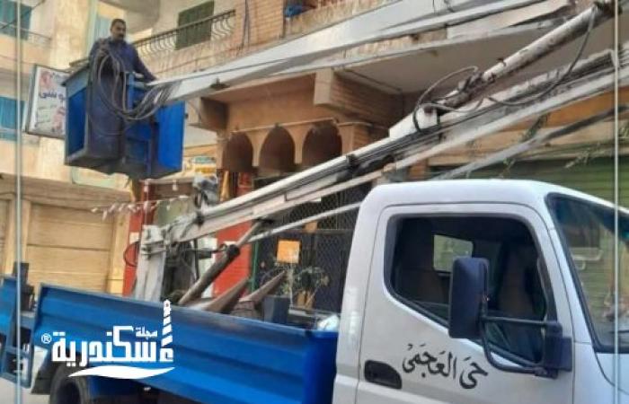 محافظ الإسكندرية يوجه برفع كفاءة شبكات الإنارة العامة وصيانتها بمختلف الأحياء