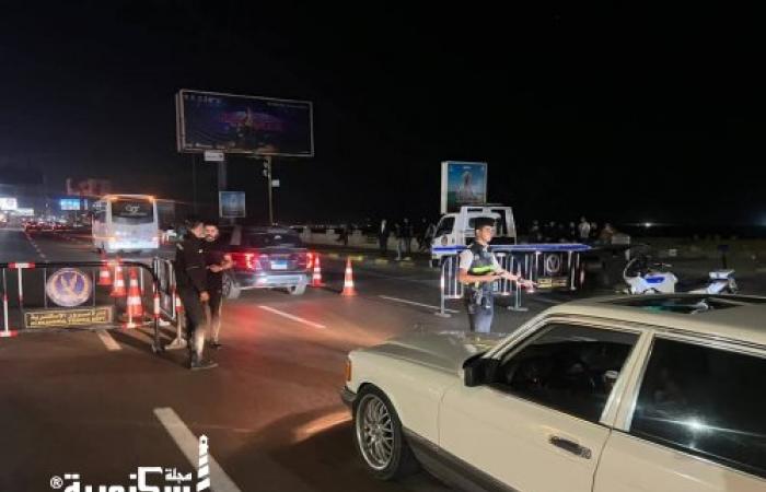 حملات مرورية مكبرة بعد منتصف الليل لفرض الانضباط بشوارع الإسكندرية