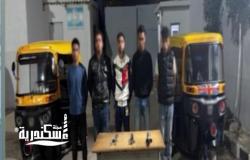 أجهزة الأمن بالإسكندرية تضبط المتهمين في واقعة فيديو "مشاجرة التوك توك" بالعامرية
