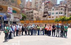 برعاية محافظ الإسكندرية.. حملة توعية ونظافة لشريط ترام الرمل والمناطق السكنية المحيطة به