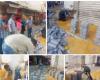 رئيس حي شرق تتفقد أعمال التطوير بسوق باكوس واستكمال تركيب الإنترلوك لتيسير حركة المواطنيين